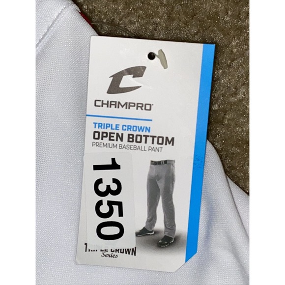 NEW Champro Adult Men's Open Bottom Relaxed Fit Solid Baseball Pants Sz 2X XXL - Picture 2 of 10
